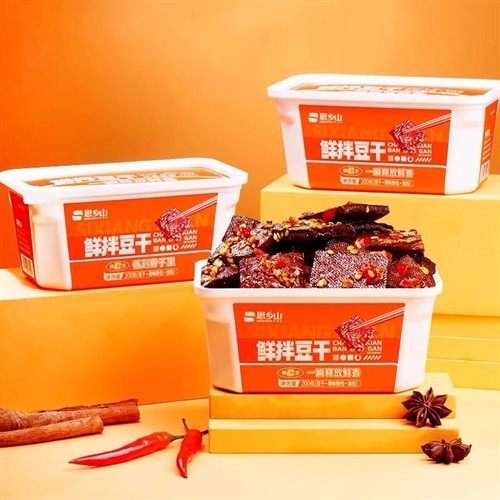 思乡山鲜拌豆干湖南特产香辣香干正宗平江酱干休闲零食解馋小吃