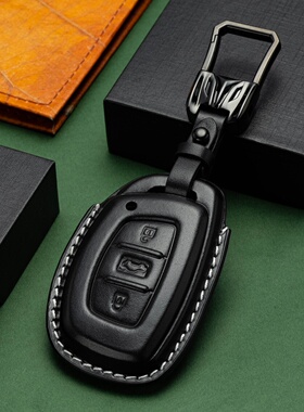 专用现代钥匙套菲斯塔索纳塔名图ix35途胜L伊兰特胜达汽车真皮包