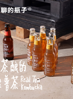 【多规格】无聊的瓶子大红袍金观音康普茶益生菌慢发酵气泡茶饮料