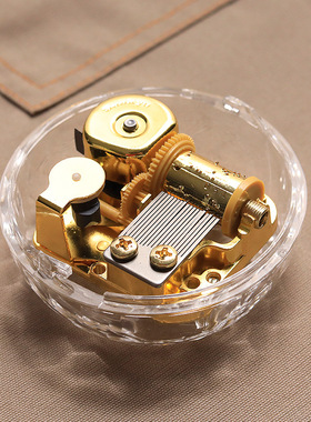 球形透明日本sankyo音乐机芯八音盒生日礼物送女生友礼品闺蜜多曲