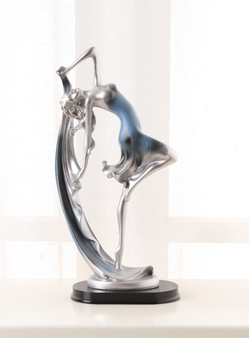 创意跳舞女孩摆件优雅舞女人物摆设客厅酒柜装饰品家居工艺礼品