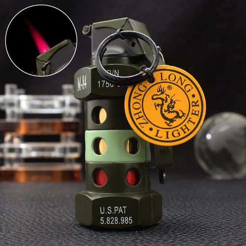 新中龙831烤漆面充气打火机创意模型金属防风点烟器厂家批发 - 封面