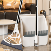扫把簸箕家用套装 家用可折叠不粘头发魔术扫把扫地笤帚扫帚组合