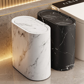 垃圾桶窄缝家用高颜值带盖卫生桶客厅卧室高档厨房厕所夹缝纸桶