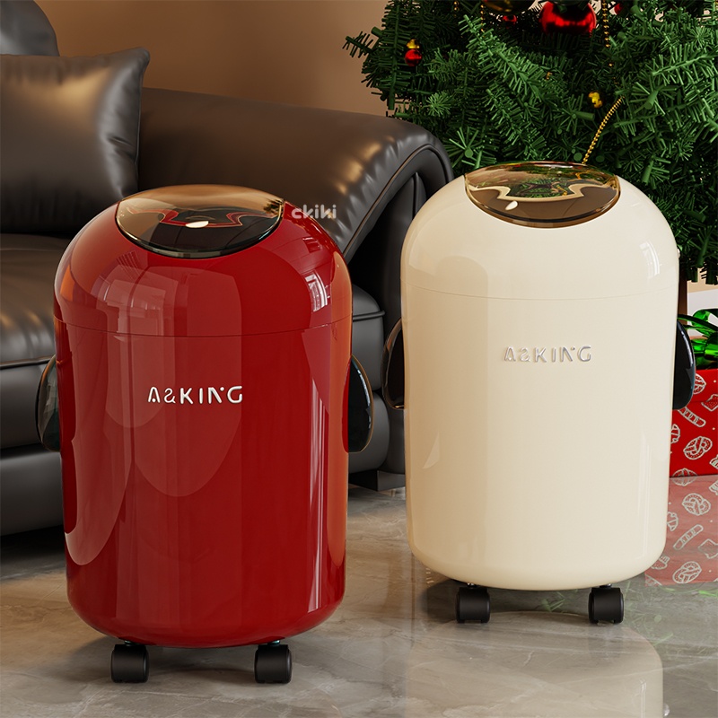 万向轮轻奢高颜值高档垃圾桶