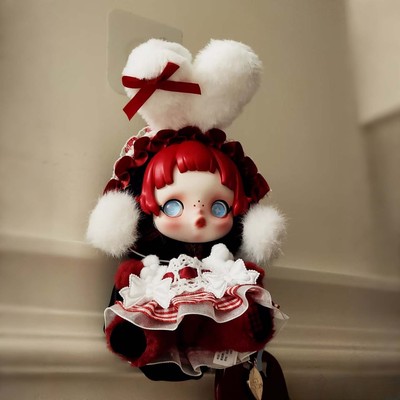 sp娃衣冬日乐章SKULLPANDA10cm光织园二代服装摇滚乐搪胶衣服套装