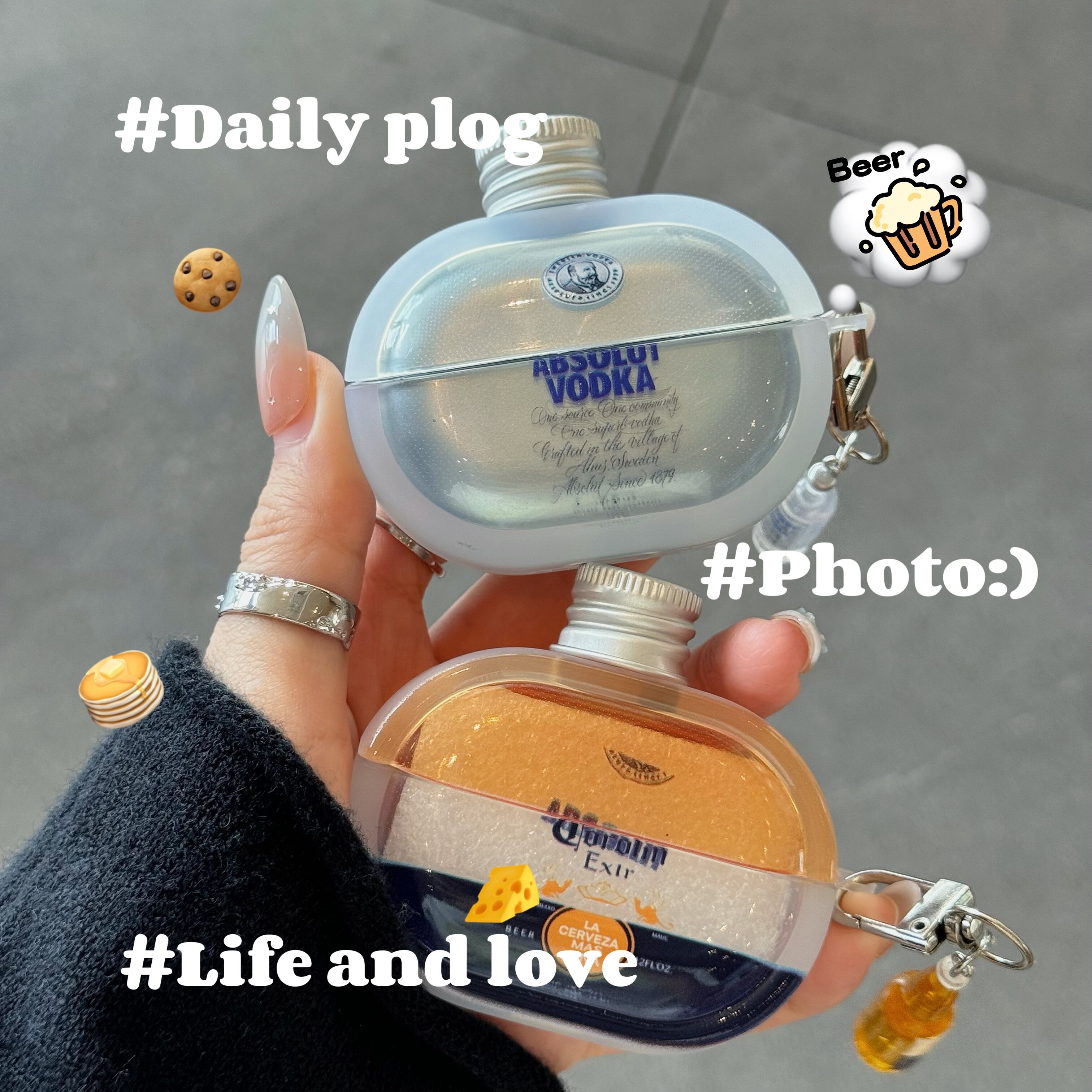 ins立体伏特加适用于freebuds 7i/5i/6i华为耳机保护套se2/se3无线蓝牙耳机壳pro3/pro4防摔软freeclip耳夹壳