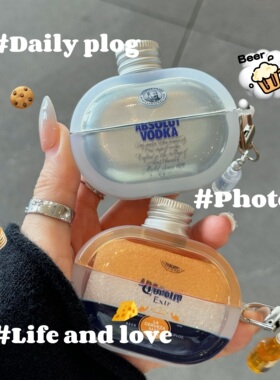 ins立体伏特加适用于freebuds 7i/5i/6i华为耳机保护套se2/se3无线蓝牙耳机壳pro3/pro4防摔软freeclip耳夹壳