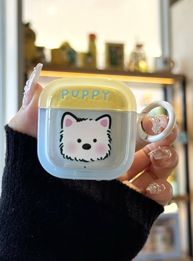 卡通西高地适用华为se4/5i/6i苹果无线蓝牙耳机壳airpods4新款AirPods Pro3耳机套女防摔2代情侣保护套软壳