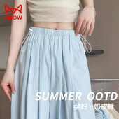 不勒肚子2026新款 春装 春夏外穿夏季 休闲山本阔腿裤 薄款 猫人孕妇裤