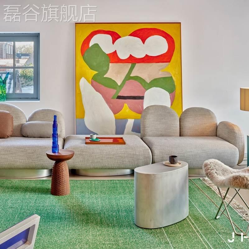 网红网红花卉抽象厅沙装饰画客创意个性景墙画幅巨大厅餐厅壁背挂图片
