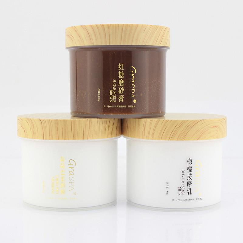 GRASPA红糖磨砂膏护手霜荷荷巴柔润手膜橄榄按摩膏护手套装