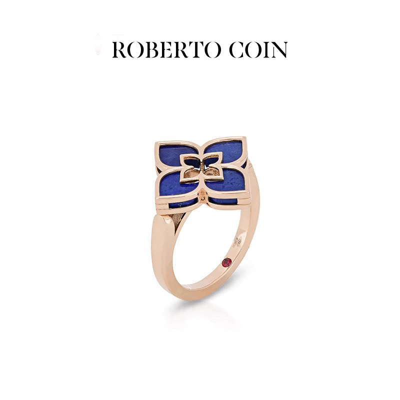 【24期免息】ROBERTO COIN/珂瑛VENETIAN PRINCESS 18k青金石戒指