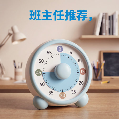 儿童学习可视化静音机械计时器