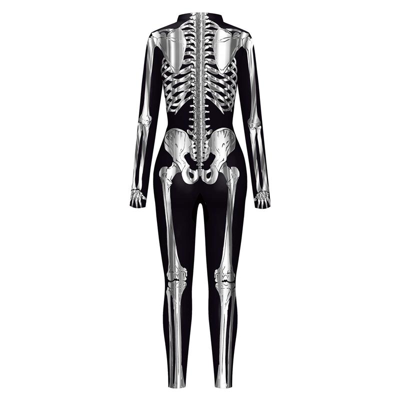 Halloween womens bodysuit body gold frame digital printing-封面