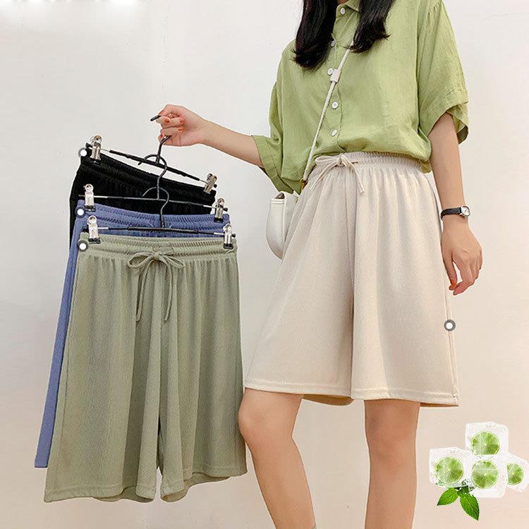 sping summer shorts for women girls solid hot pants loose