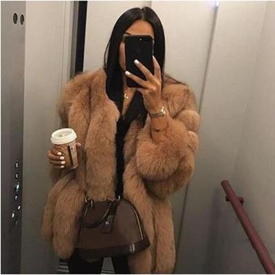 autumn long winter fur coat fur fur womens imitation