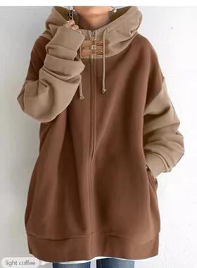 zip hooded up winter coat autumn streetwear sudaderas color