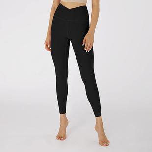 Yoga pants cross waist skinny leggings high waist tummy