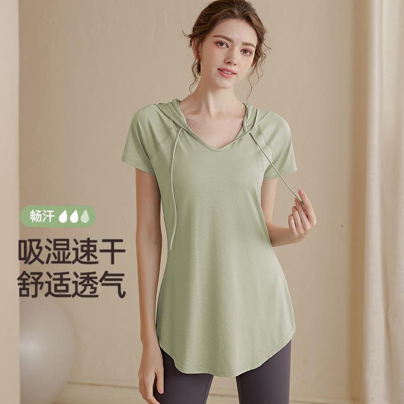 loose sports clothes tops women T-shirt short-sleeved