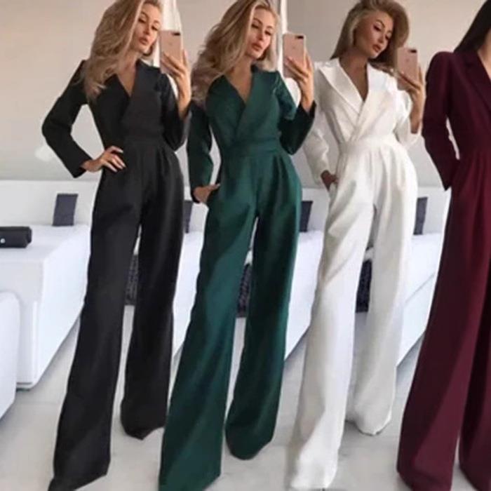 commuter skirt jumpsuit collar temperament new Long slanted