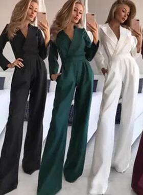 commuter skirt jumpsuit collar temperament new Long slanted