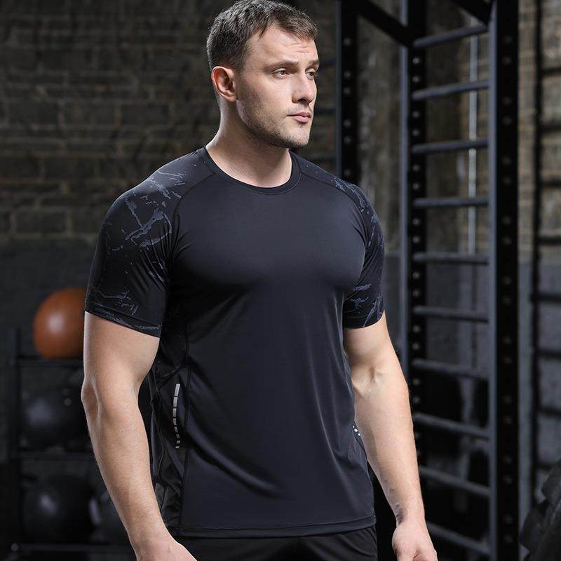 ice-feeling quick-drying training short-sleeved T-shirt