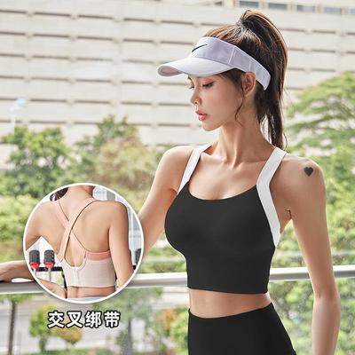 vest small breasts side gathered and buckle back sports