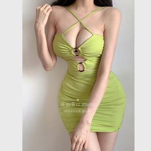 bandage sleeveless skinny off out women cut ruched shoulder