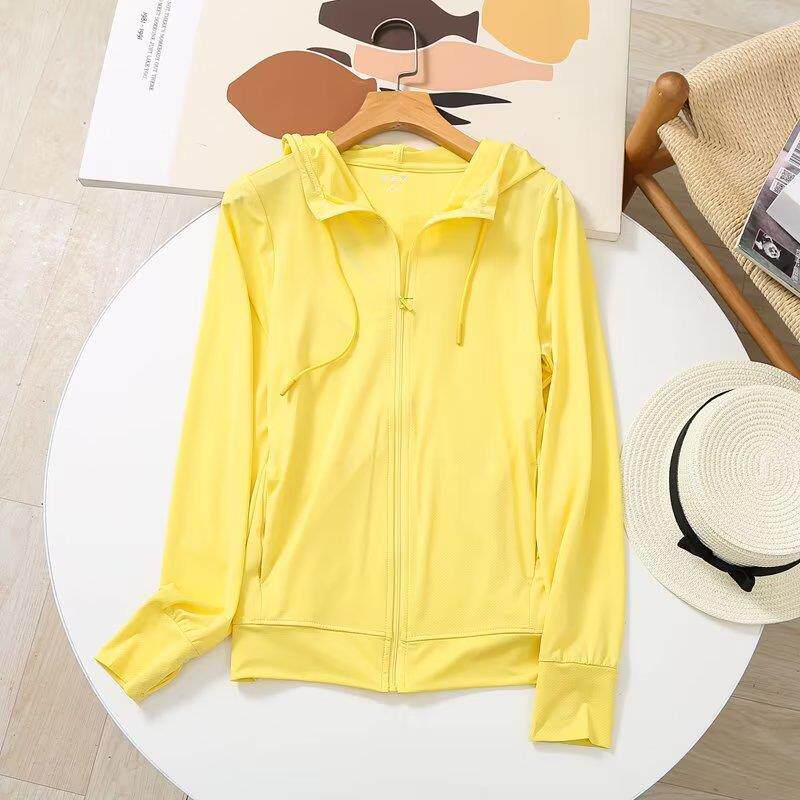 Zipper Hooded Cardigan Pocket Sun Protection Jacket Casual