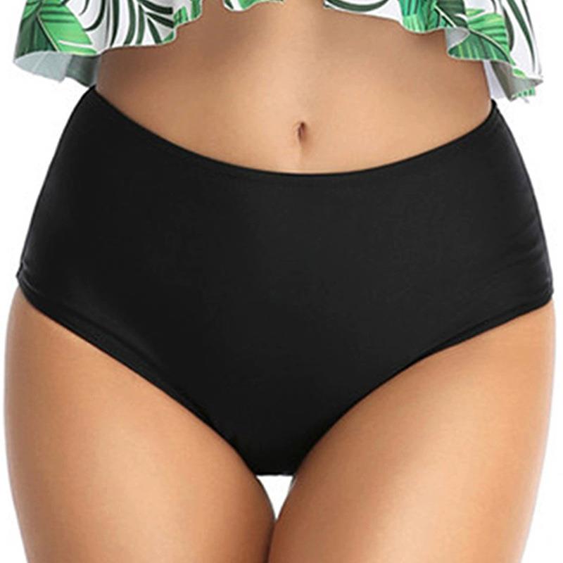 Womens High Waist Bikini Bottoms Swim Trunks Beach Shorts