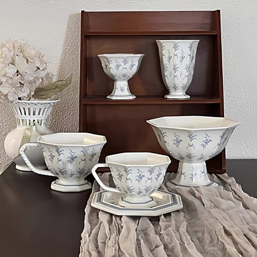 小众咖啡杯碟套装马克杯子