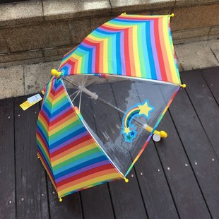 儿童雨伞男女孩卡通雨伞小学生遮阳长柄气球图案创意公主伞幼儿园