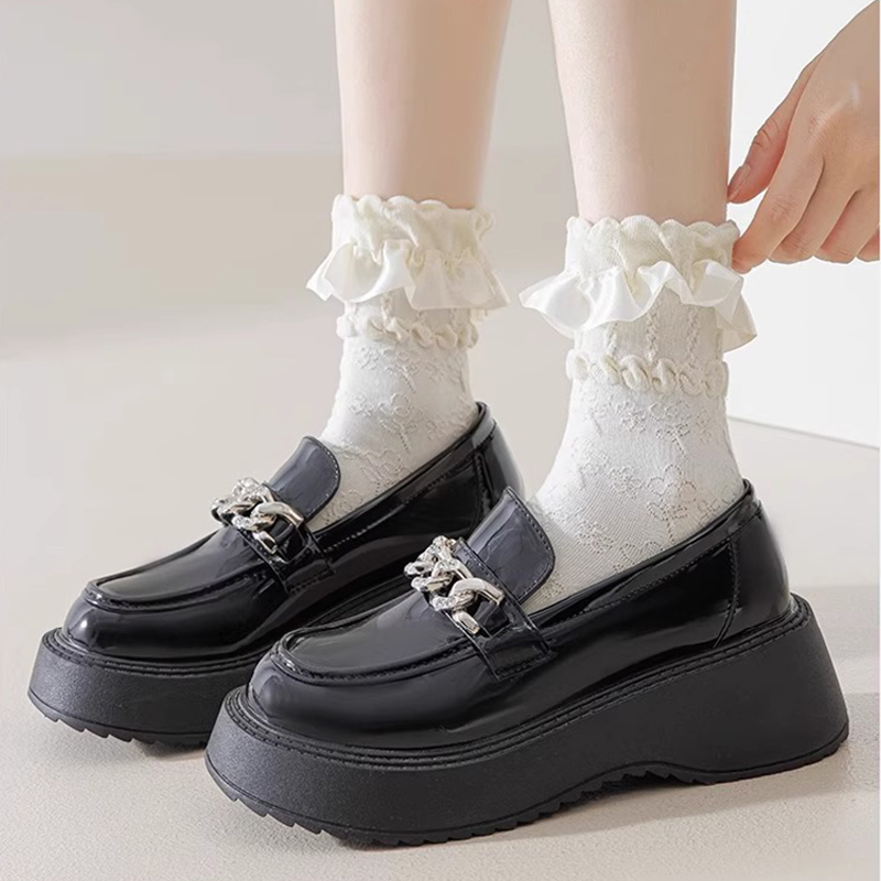 洛丽塔蕾丝花边中筒袜夏季薄短袜