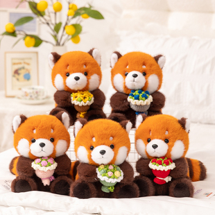 小熊猫玩偶毛绒花束公仔生日女生送女友朋友闺蜜伴手礼创意感恩节