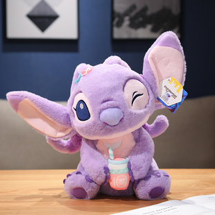 正版 迪士尼史迪仔玩偶安琪公仔史迪奇星际宝贝毕业生日礼物送女生