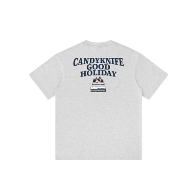 日系复古山系户外露营风短袖T恤