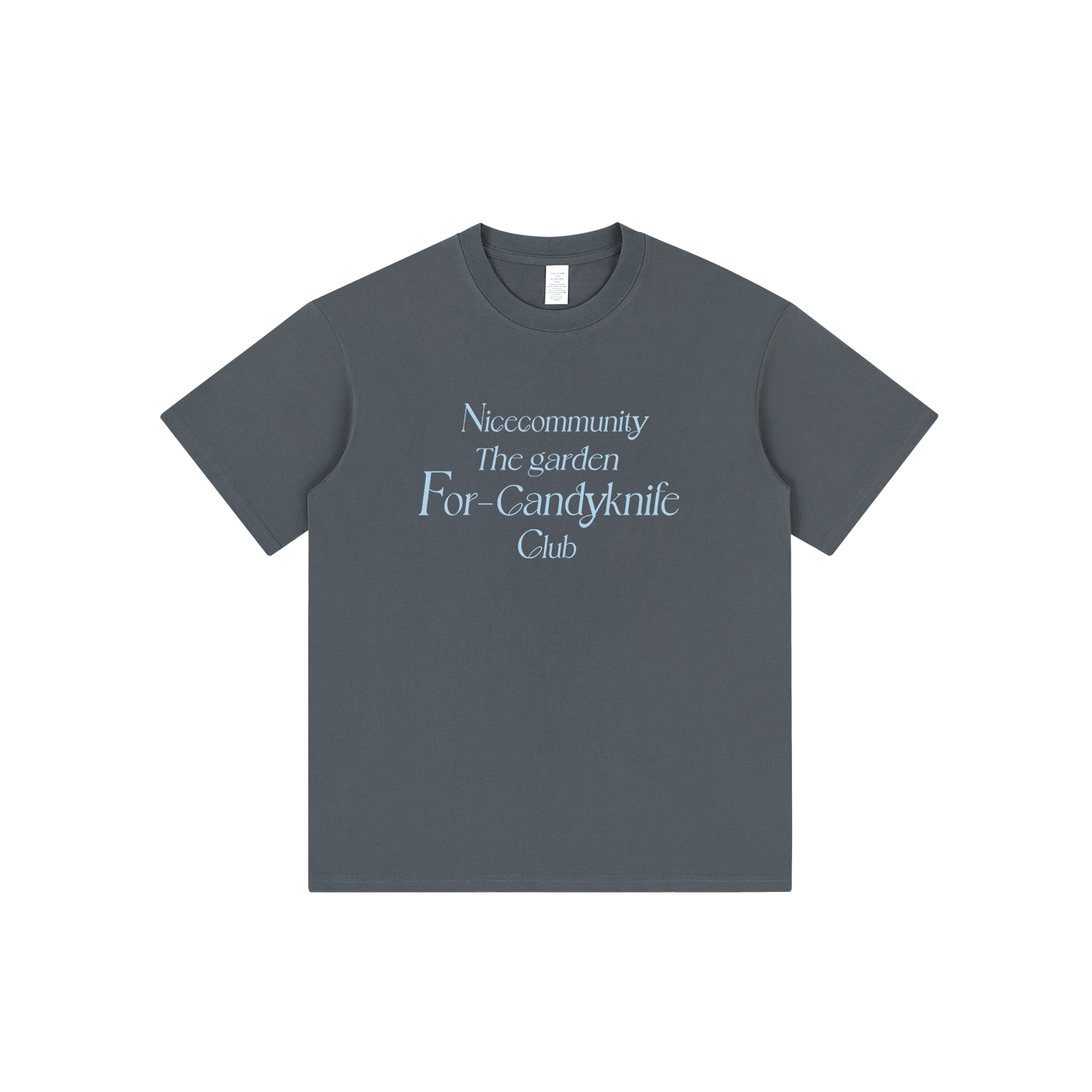 潮流字母标语短袖T恤印花小众设计多色休闲宽松纯棉T恤男女情侣衫