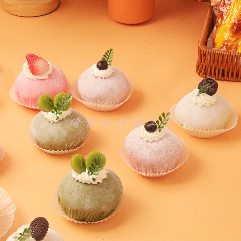 仿真雪媚娘模型假甜品点心食品糕点摆设拍摄影甜品仿真道具装饰