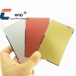 彩色不锈钢镜面NFC电子名片金属名片空白卡片215感应智能名片