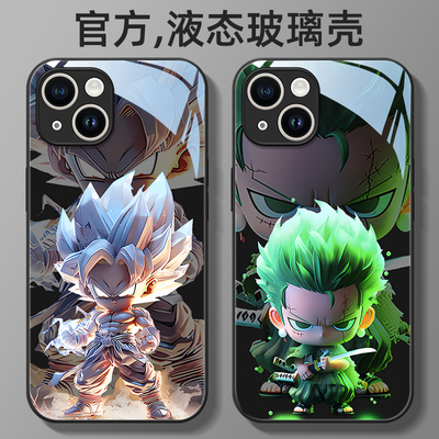 液态玻璃适用苹果卡通手机壳