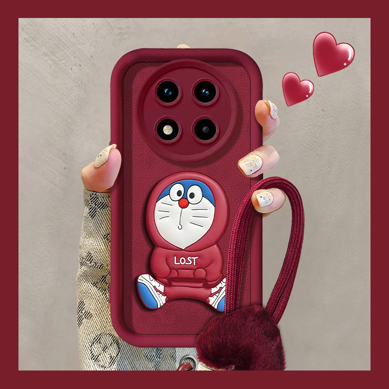 天眼阶梯小羊皮红米手机壳卡通