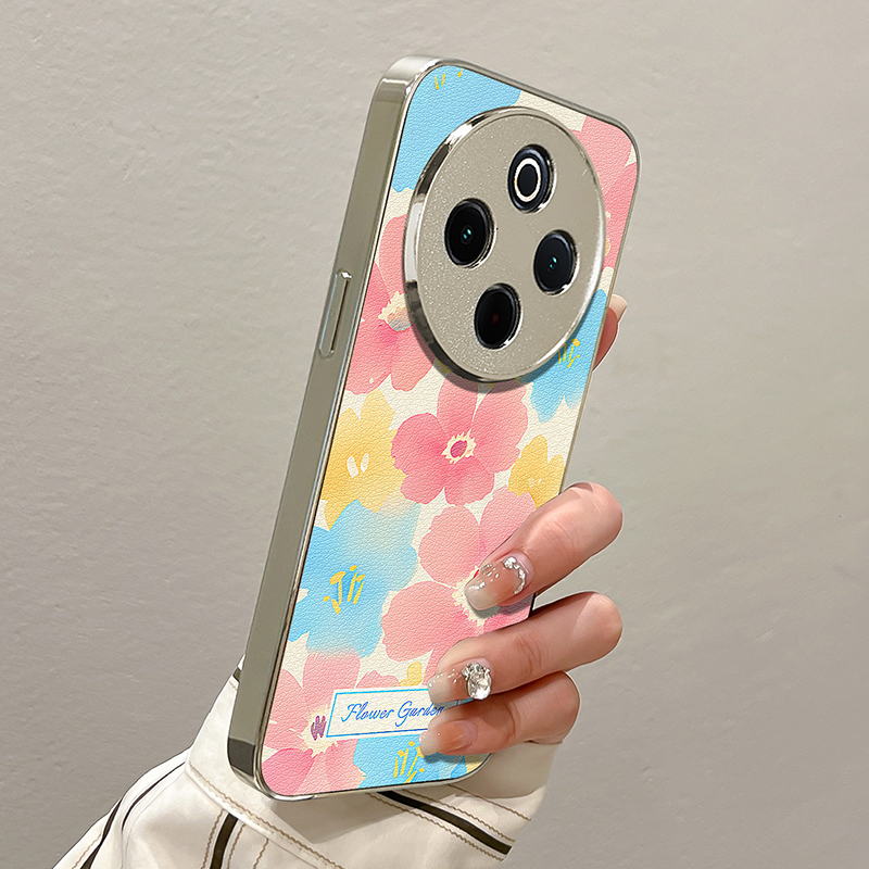 电镀小羊皮适用vivo手机壳防摔