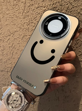 简约笑脸适用华为mate60手机壳50保护套40彩银30硅胶E全包P60防摔50超薄40男nova11女款9新品pro+个性创意Art