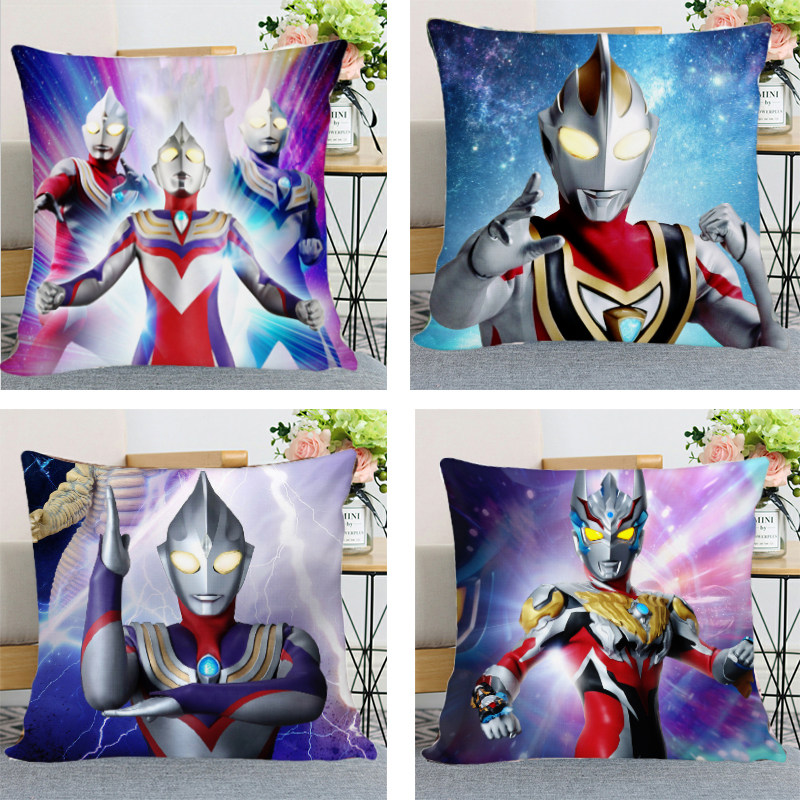 迪迦赛罗奥特曼抱枕十字绣手工自己线绣儿童房沙发靠枕套diy礼物