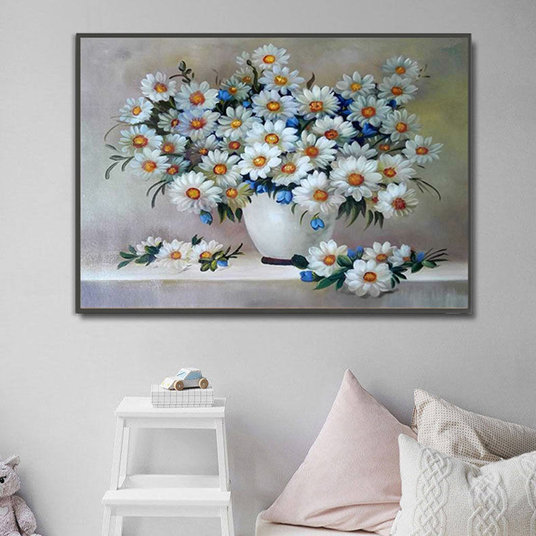 小雏菊简约现代钻石画