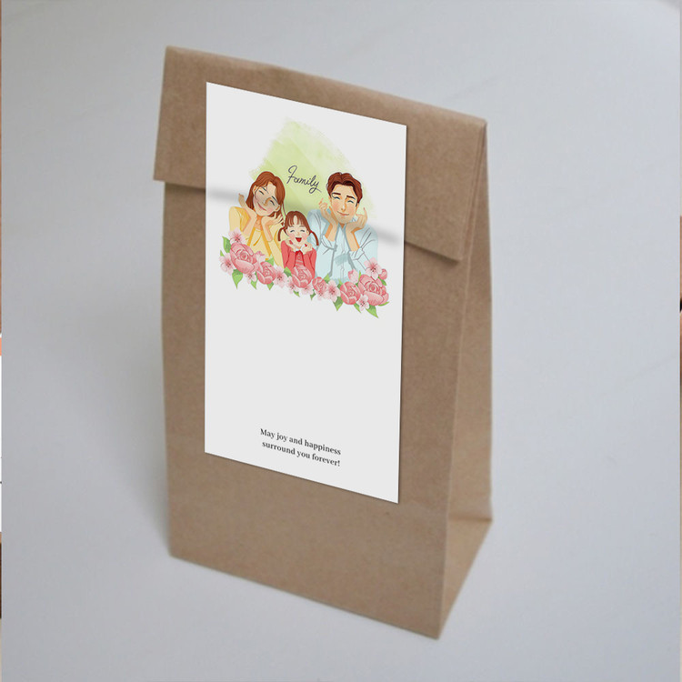 gytz5714父亲节通用迷你超大不干胶贴纸定制封口贴空白可手写