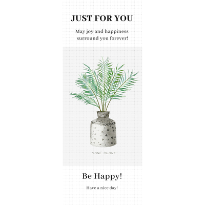 gytz6773高级感森系唯美插画ins极简约通用超大不干胶贴纸封口贴