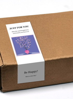 gytz6253跨境东南亚越南通用超大不干胶贴纸定制封口贴空白可手写