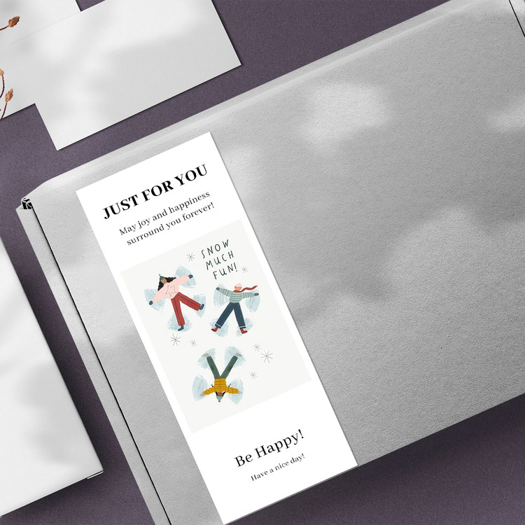 gytz748快乐微笑高级感森系唯美小清晰插画通用不干胶贴纸封口贴